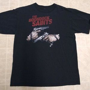 The Boondock Saints Vintage Adult Black T-Shirt